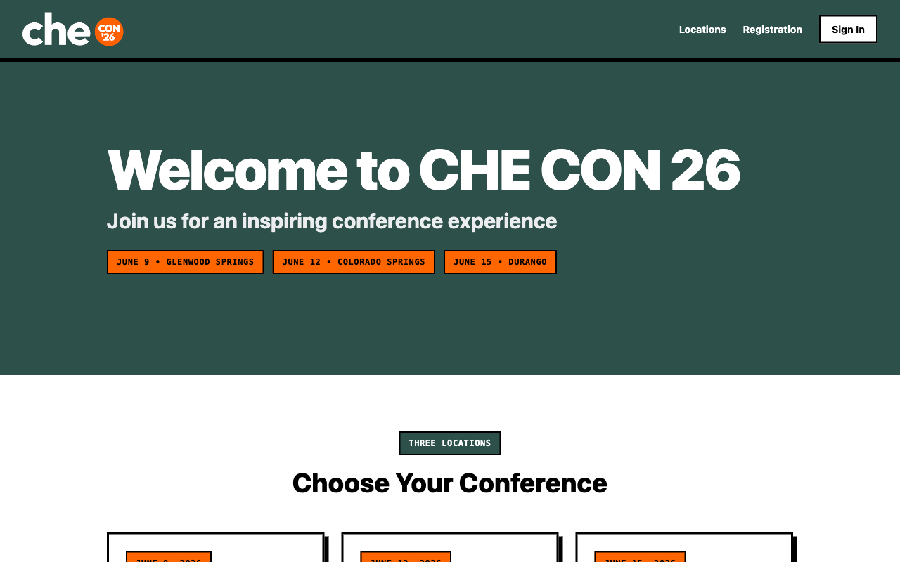 CHE Conference website